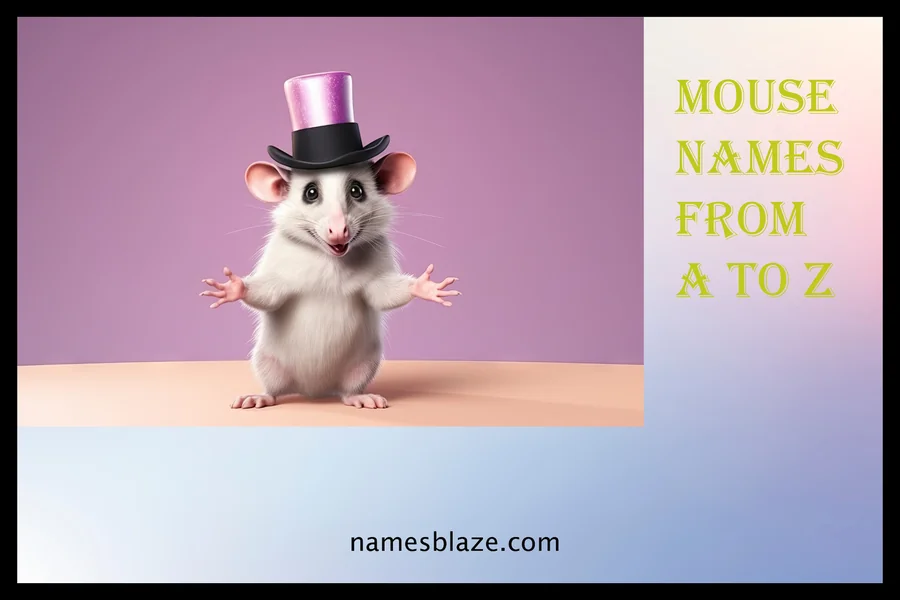 Mouse Names from A to Z
